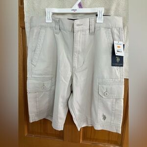U.S. Polo Assn. Men's Light Gray Cargo Shorts